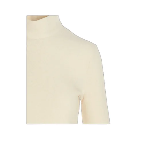 High-Neck Keyhole Jumper