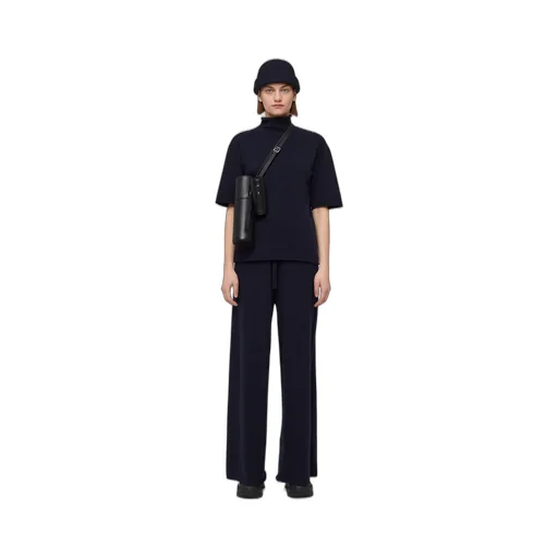 Drawstring Wide-Leg Trousers