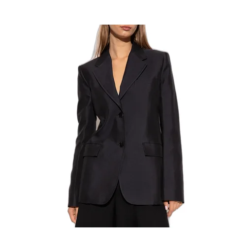 Long-Sleeved Single-Breasted Blazer