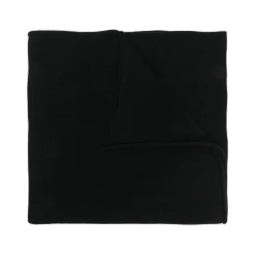 Cashmere Logo-Patch Scarf