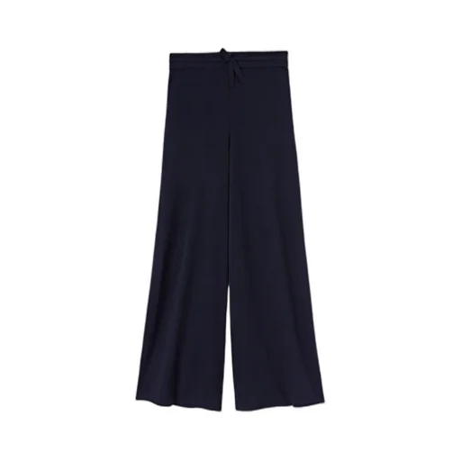 Drawstring Wide-Leg Trousers
