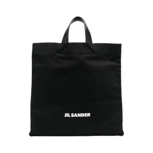 Logo Printed Top Handle Bag