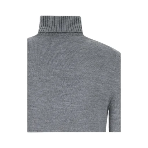 Roll-Neck Long-Sleeved Knitted Sweater