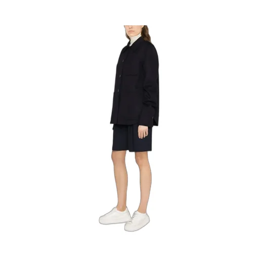 Buttoned Long-Sleeved Shirt Jacket