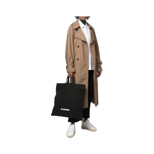 Logo Printed Top Handle Bag
