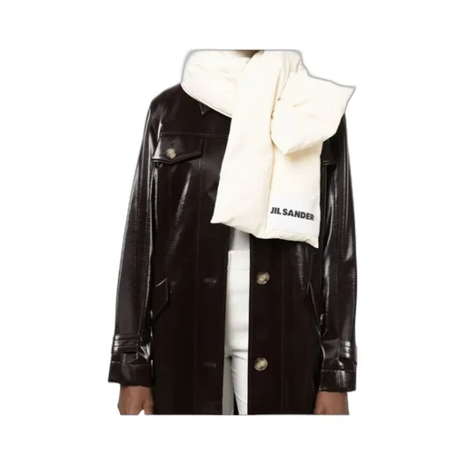 Logo Patch Wraparound Padded Scarf