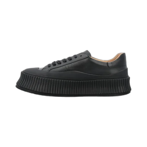Round-Toe Low-Top Sneakers