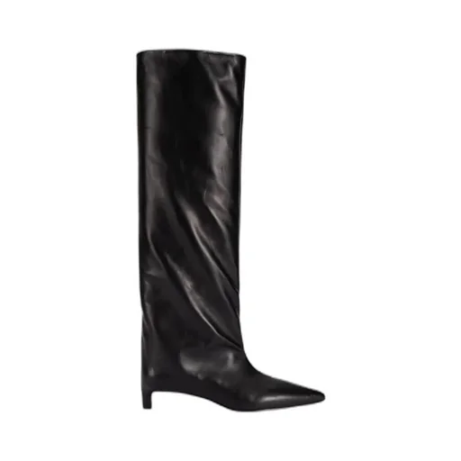 Knee-High Pointed Toe Boots