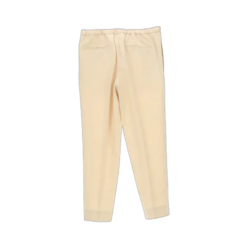 High-Waist Drawstring Cropped Trousers