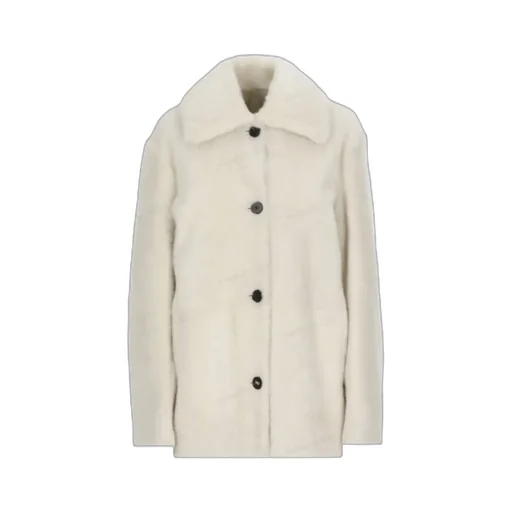 Reversible Buttoned Shearling Jacket