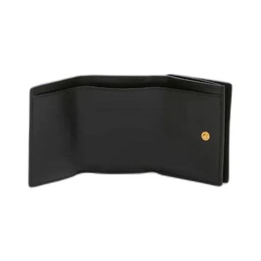 Logo Detailed Tri-Fold Wallet