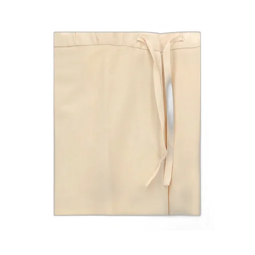 High-Waist Drawstring Cropped Trousers