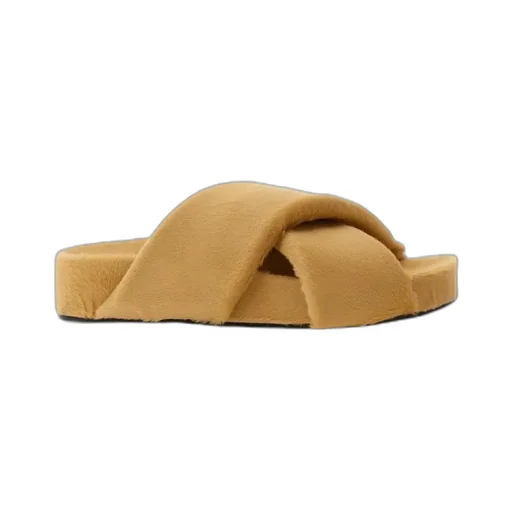 Crossover-Strap Open-Toe Sandals