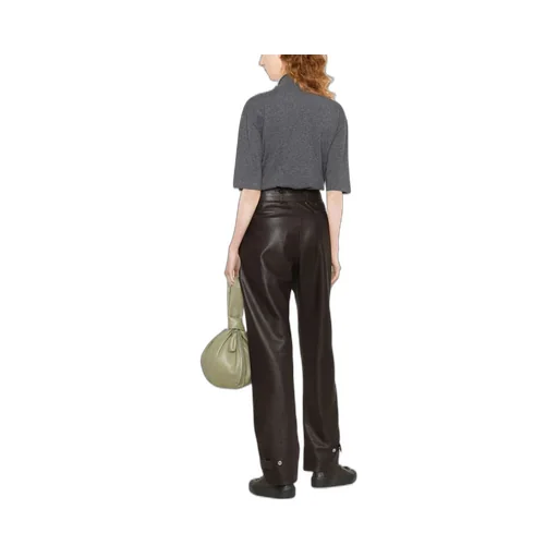 Turtleneck Short-Sleeved Top