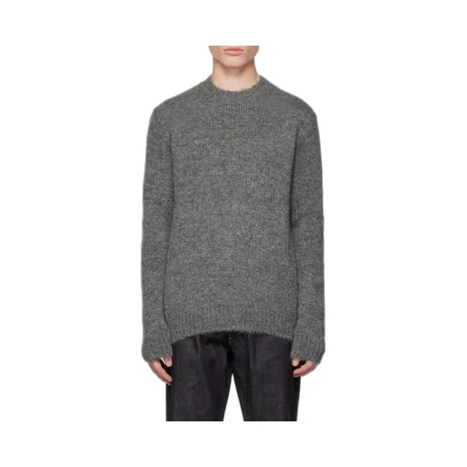 Crewneck Ribbed Hem Jumper