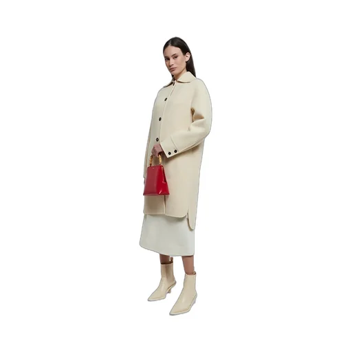 Single-Breasted Oversized Coat