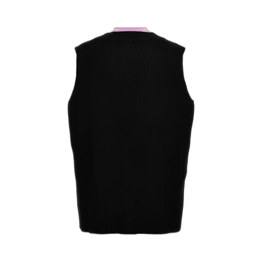 Two-Toned Sleeveless Knit Vest