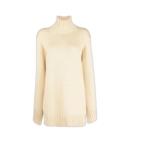 Turtleneck Ribbed Knit Jumper