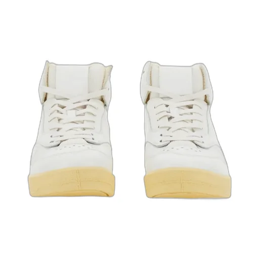 Logo Embossed Mid-Top Sneakers