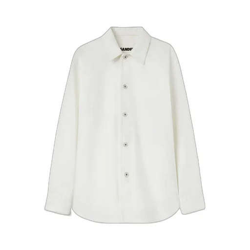 Buttoned Long-Sleeved Denim Shirt