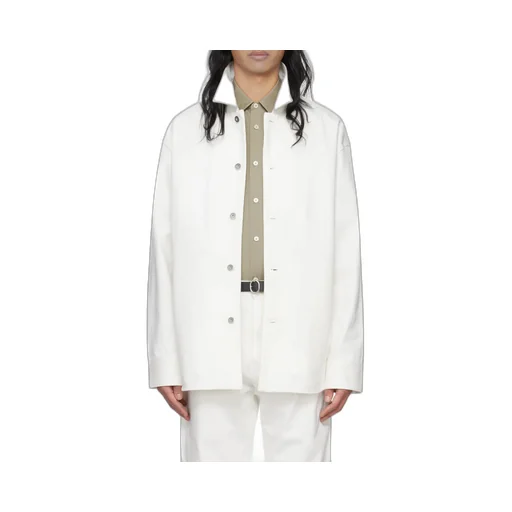 Buttoned Long-Sleeved Denim Shirt