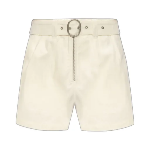 High-Waisted Belted Shorts