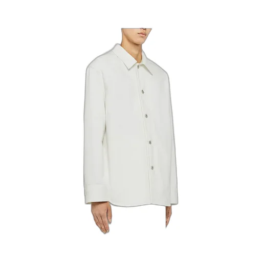 Buttoned Long-Sleeved Denim Shirt