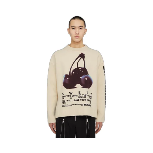 Cherry Printed Knit Jumper