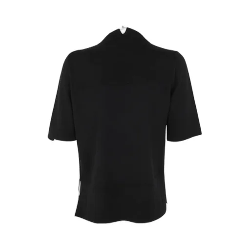 V-Neck Short-Sleeved Knitted Top