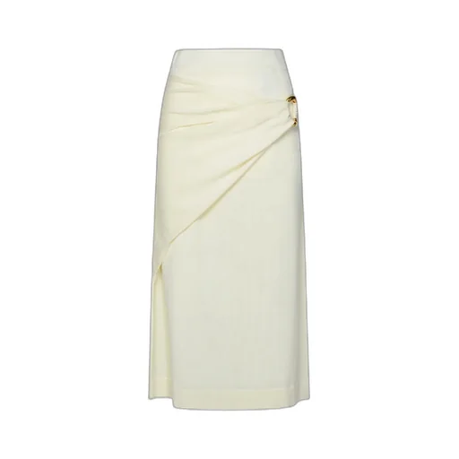 Layered Effect Knitted Midi Skirt