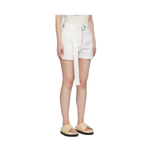 High-Waisted Belted Shorts