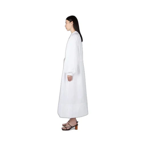 Gathered-Detailed Drawstring Fastened Dress