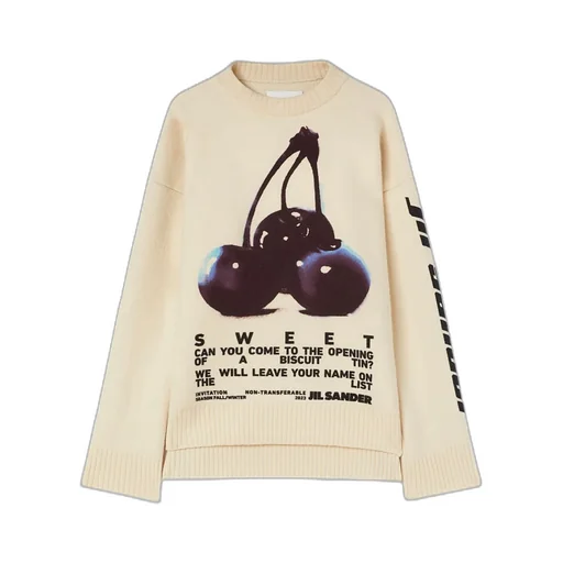 Cherry Printed Knit Jumper