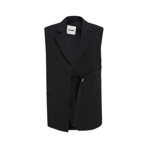 V-Neck Buckle Detailed Vest