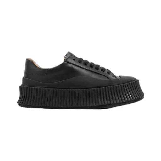 Lace-Up Round-Toe Sneakers