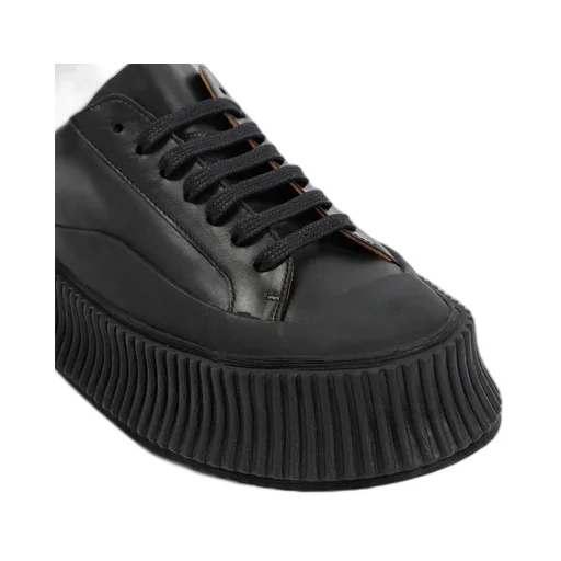Lace-Up Round-Toe Sneakers