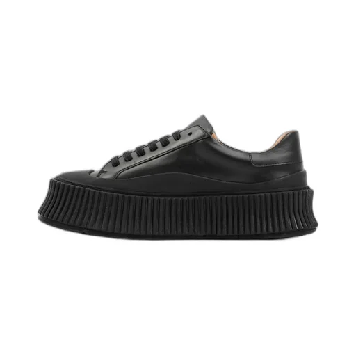 Lace-Up Round-Toe Sneakers