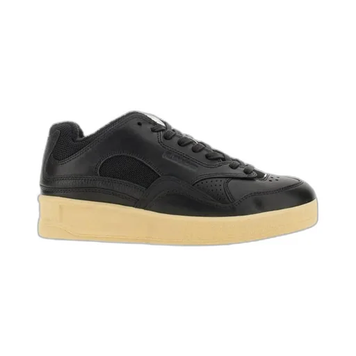 Round-Toe Lace-Up Sneakers