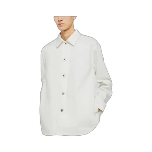 Buttoned Long-Sleeved Denim Shirt