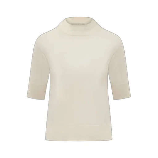 Mock-Neck Knitted Top
