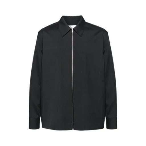 Zipped Straight Hem Jacket