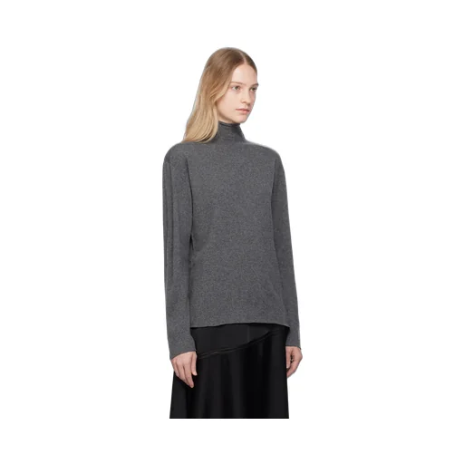 Long-Sleeved Turtleneck Knitted Jumper