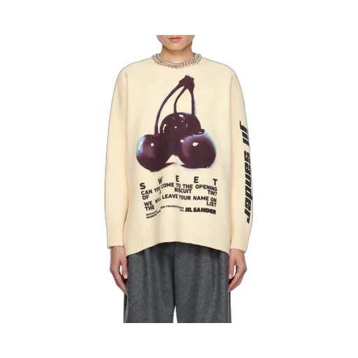 Cherry Printed Knit Jumper
