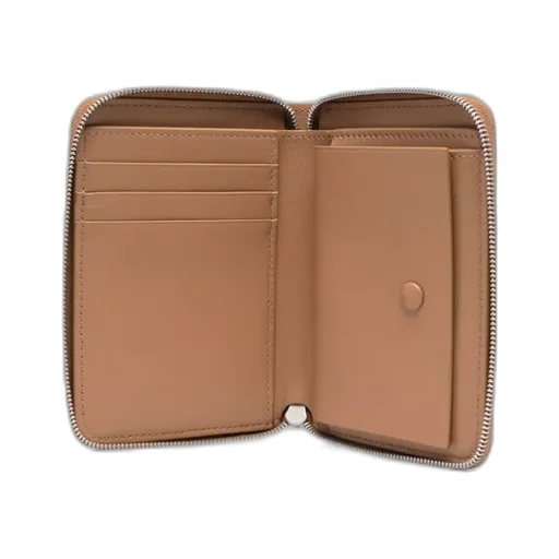 Zip-Around Leather Wallet