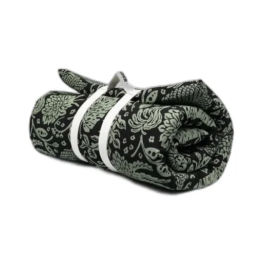 Jpuu591300Mu382160 Green Leaf Pattern Crimped Blanket