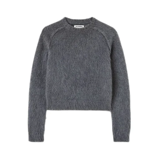 Brushed-Finish Knitted Jumper
