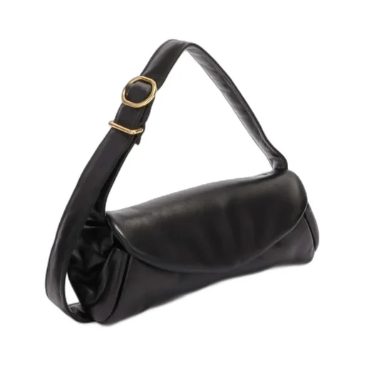 Logo Printed Padded Shoulder Bag