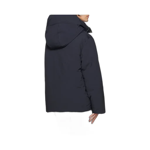 Zip-Up Long-Sleeved Hooded Coat