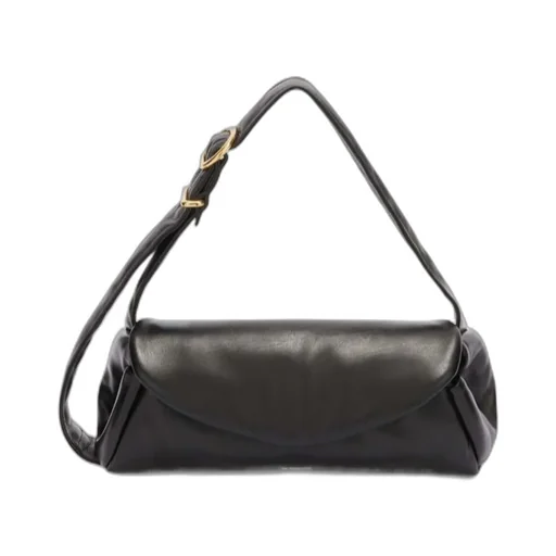 Logo Printed Padded Shoulder Bag