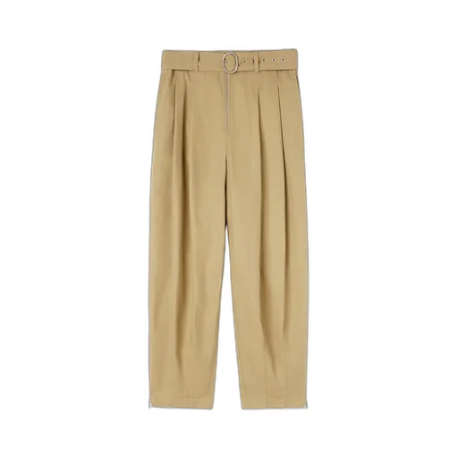 Belted Relaxed Fitting Trousers